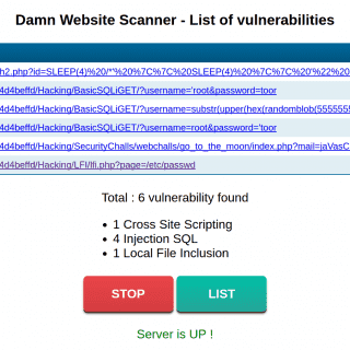 Damn Web Scanner