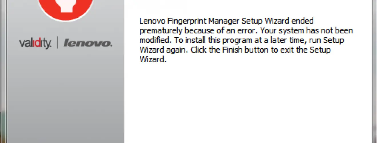 Lenovo Fingerprint Manager