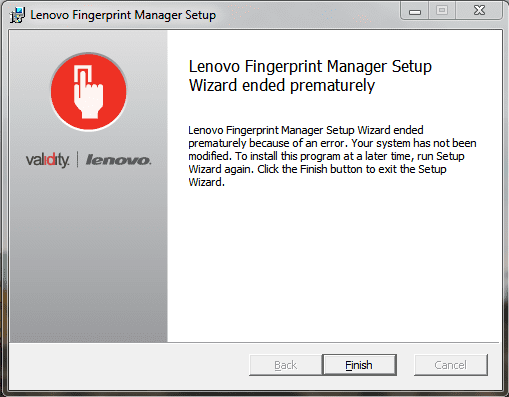 Lenovo Fingerprint Manager