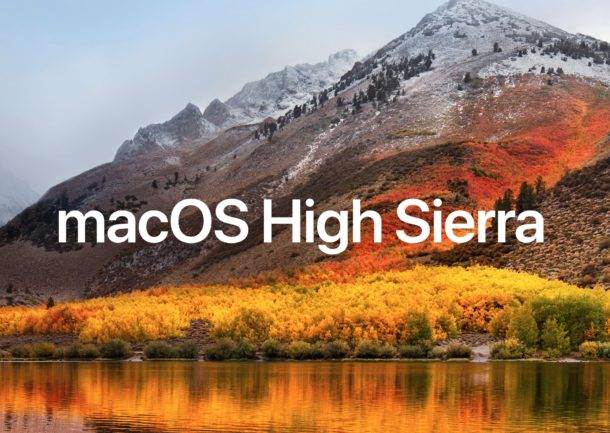 macOS High Sierra 10.13.4