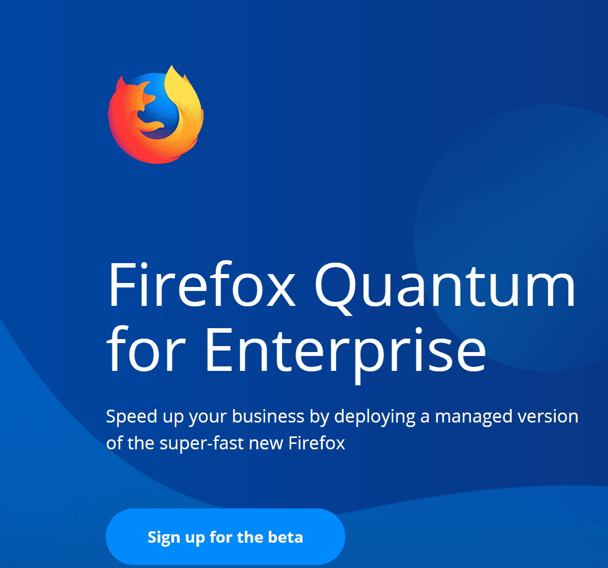 Firefox Quantum for Enterprise