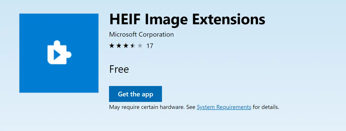 High Efficiency Image File Format