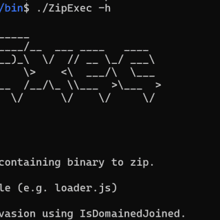 execute binaries password protected zip