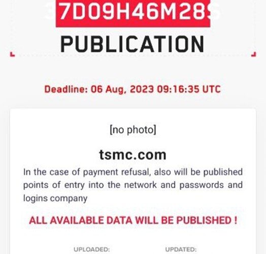 LockBit Ransomware TSMC