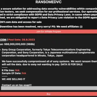 RansomedVC ransomware
