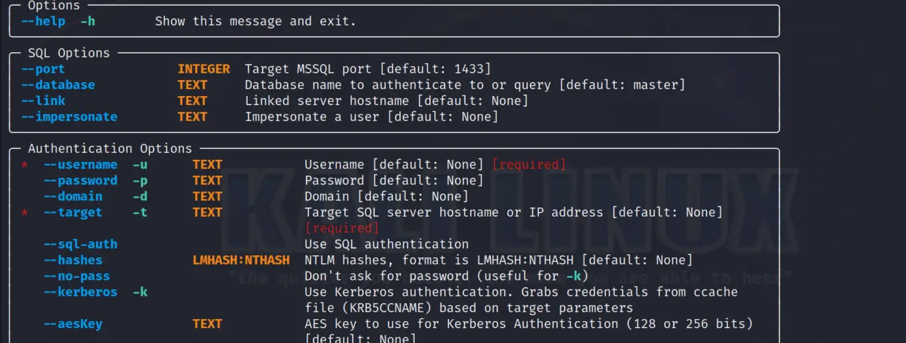 Offensive MSSQL toolkit