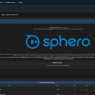 Sphero data leak