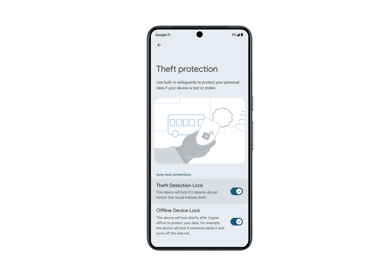 Theft Detection Lock, Offline Device Lock, and Remote Lock