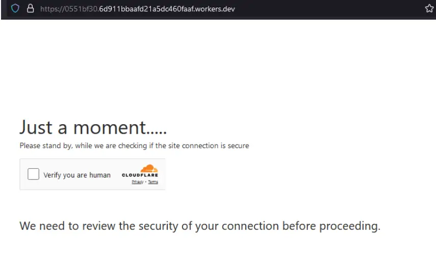 Cloudflare phishing